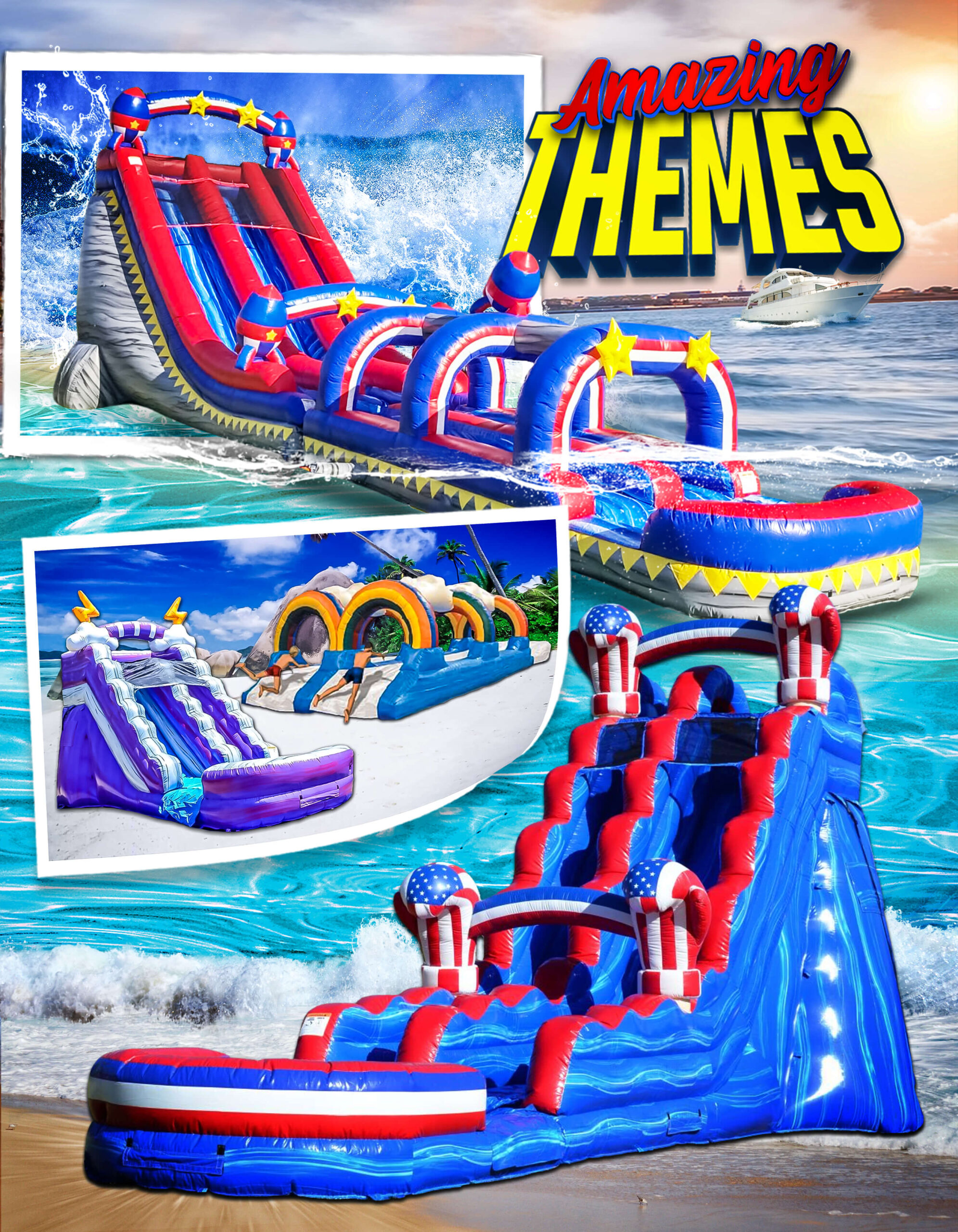 9 Water Slides V2 P3 rental for Northbrook IL events in ZIP code 60062