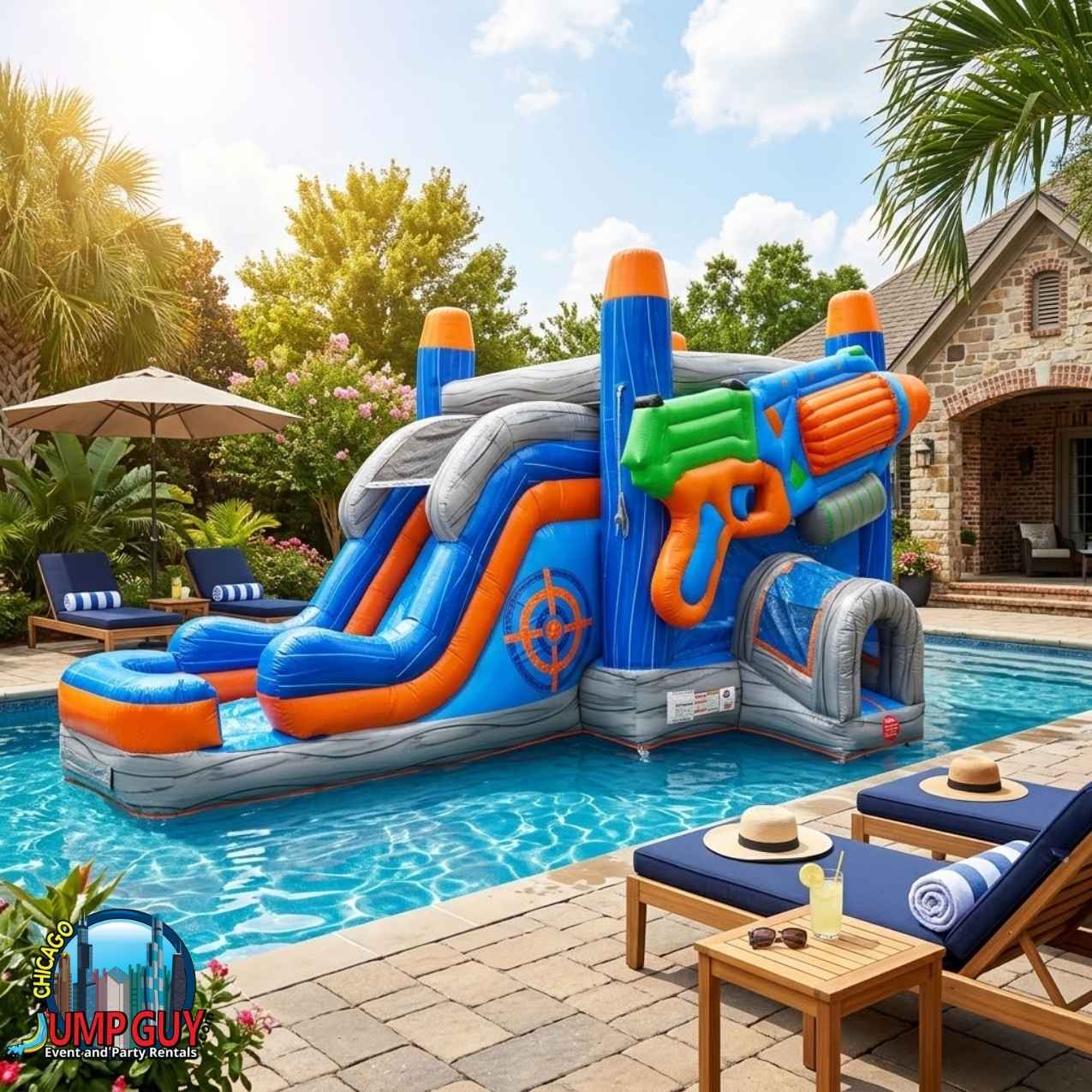Hyper Blast Bounce Water Slide rental for Northbrook IL events in ZIP code 60062