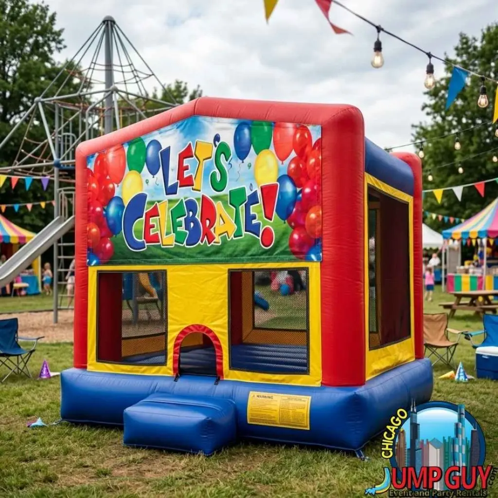 Lets Celebrate Bouncera Girl Thing JumpBounce House 7n1Car SpeedwayJumperBus rental for Northbrook IL events in ZIP code 60062